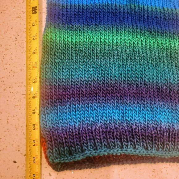 Seapunk Handmade Sweater Vest Tank Top Ocean Blues Greens Medium - Picture 5 of 8